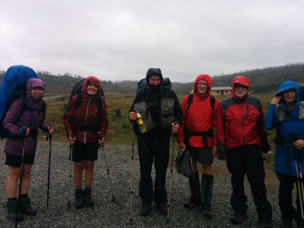 Photo: Alex Burns: A cold wet start. Kosciuszko National Park