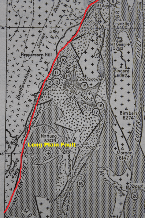 Geology Map of Long Plain. Source: Dept. National Dev. Long Plain Geology