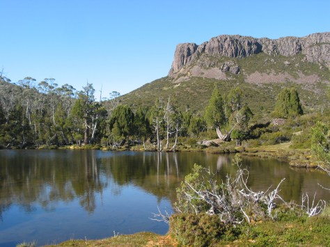Pool of Bethesda. Glacial Lake. Walls of Jerusalem National Park. Tasmania.