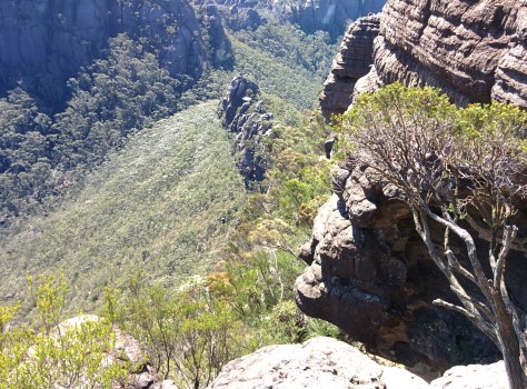Rock scrambles on The Castle.