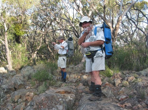 Rough going near Mt Donaldson