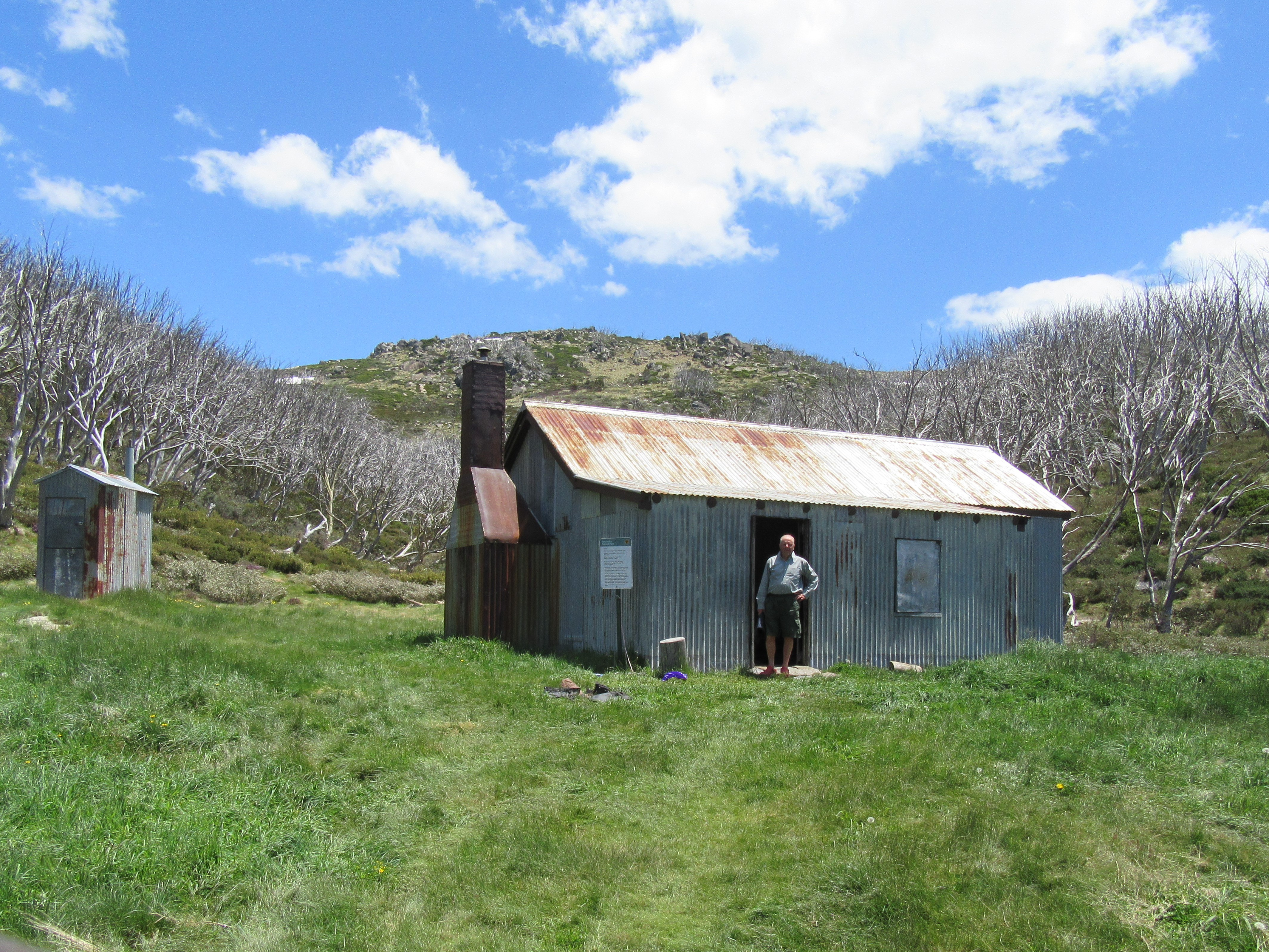 Whites River Hut.   Kosciuszko National Park.