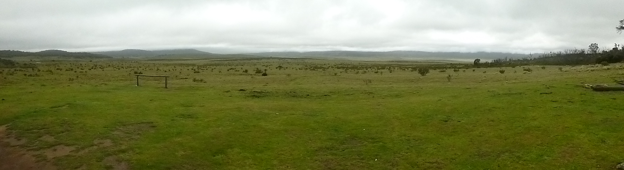 View from Old Currango Homestead across Cooleman Plain.  Kosciuszko National Park.