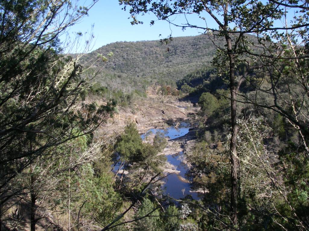 Looking downstream from Lowes Waterhole. Sundown Natioal Park. Qld.