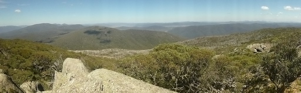 View across High Plains of Kosciuszko National Park from Mt Gingera.