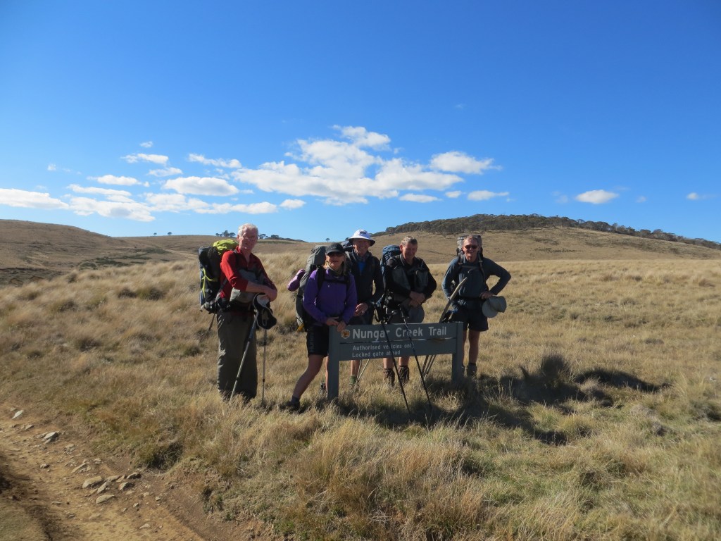 Start of Nungar Hill Fire Trail near Kiandra. . Kosciuszko National Park.