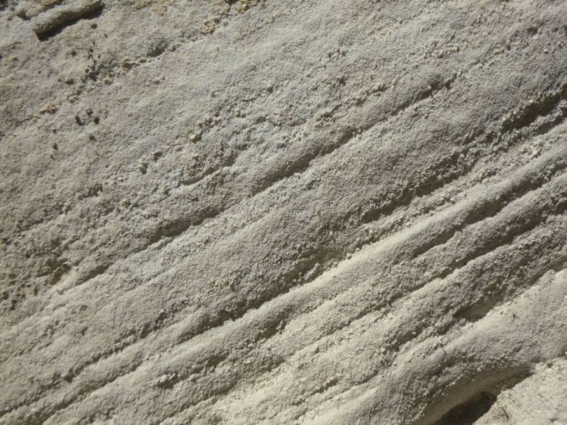 Cross bedding in fresh Precipice sandstone