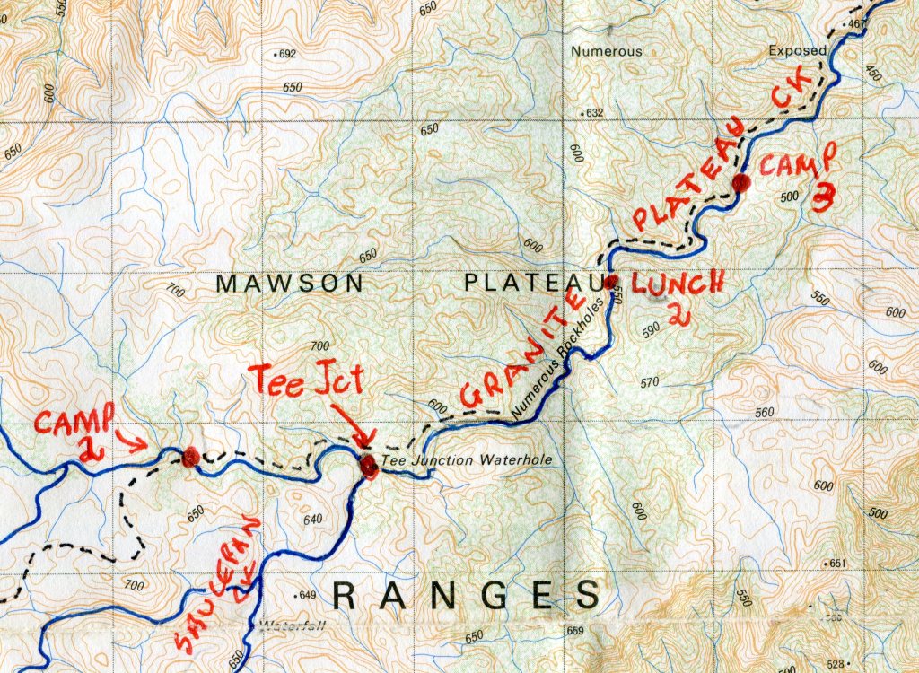 Map of Mawson Plateau