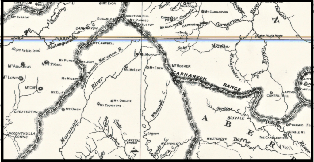 1896 Cadastral Map of Upper Maranoa River.