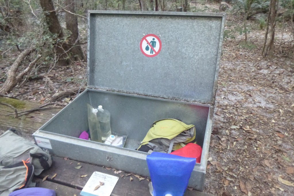 Animal proof locker. K'gari.