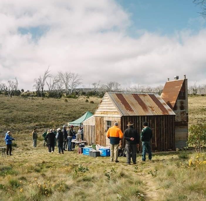 Restored Four Mile Hut 2024. Kosciuszko National Park.