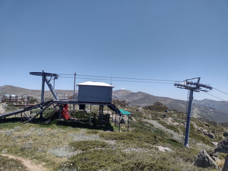Kangaroo Ridge to Charlotte Village Triple Lift. Kosciuszko National Park.