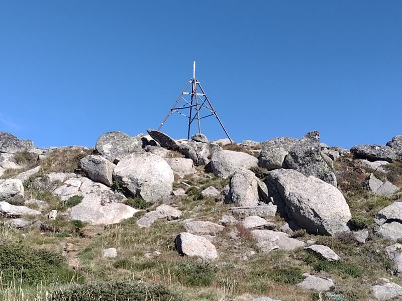 Summit trig station. Mt Stilwell. Kosciuszko National Park.