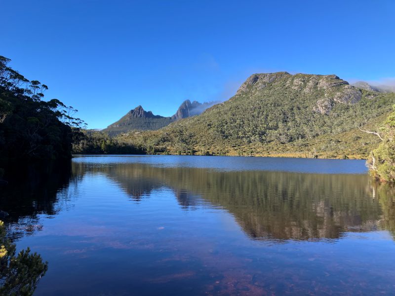 Marions Lookout from Dove Lake. Cradle Mountain National Park.