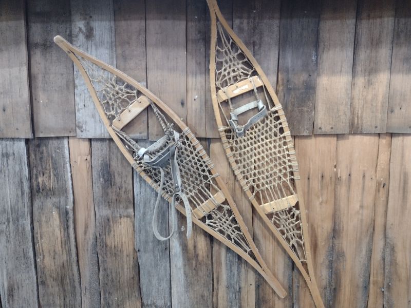 Snowshoes. Old Style.