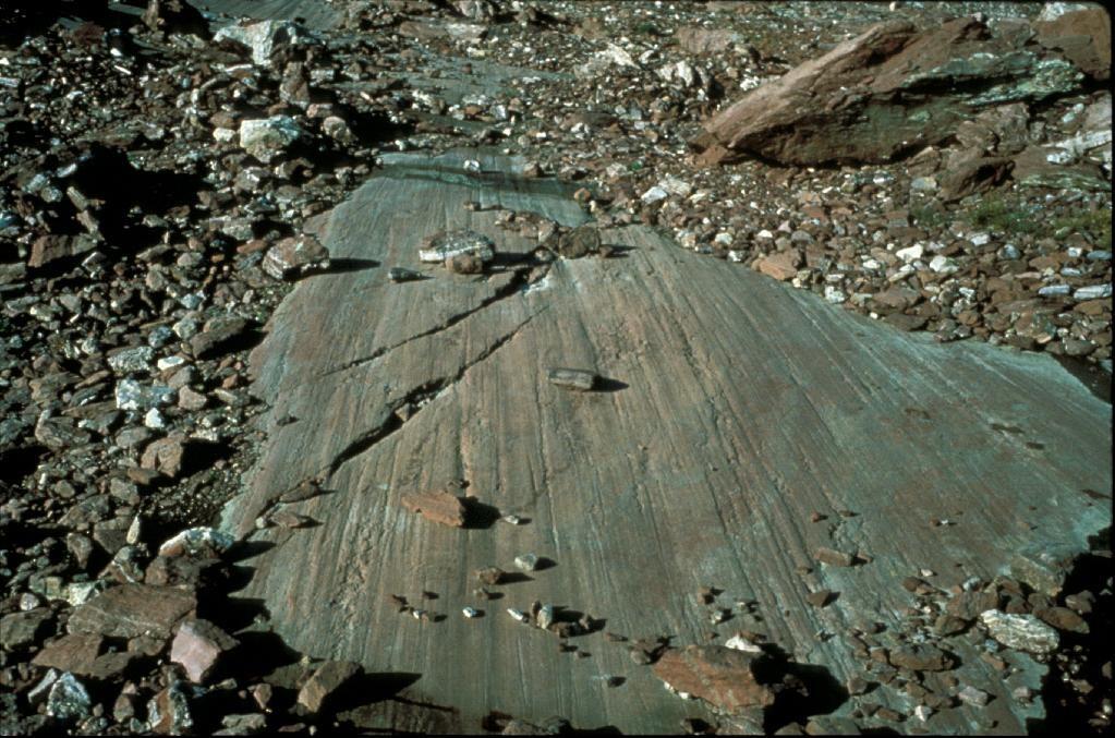 Glacial striations.