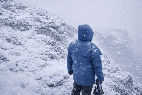 Bad weather on Cradle Plateau. Cradle Mountain National Park. Tasmania.